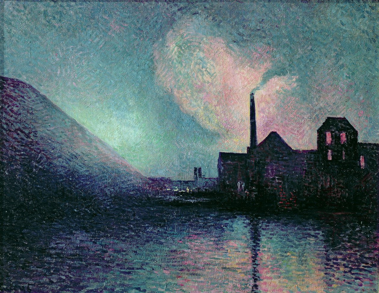Couillet bei Nacht, 1896 von Maximilien Luce