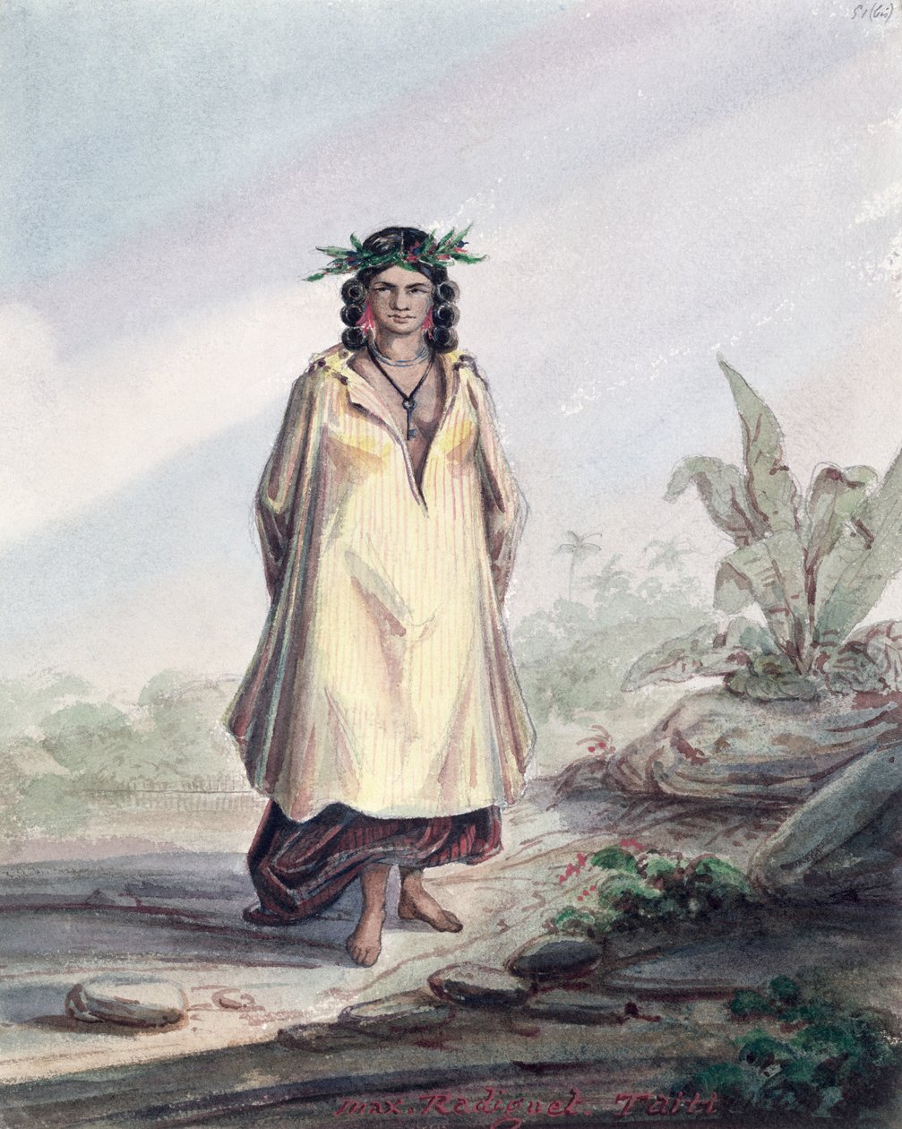 Junge Frau aus Tahiti, ca. 1841-48 von Maximilien Radiguet