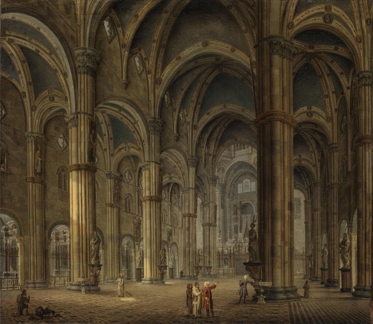 Kircheninneres der Certosa di Pavia von Maximilien de Hase