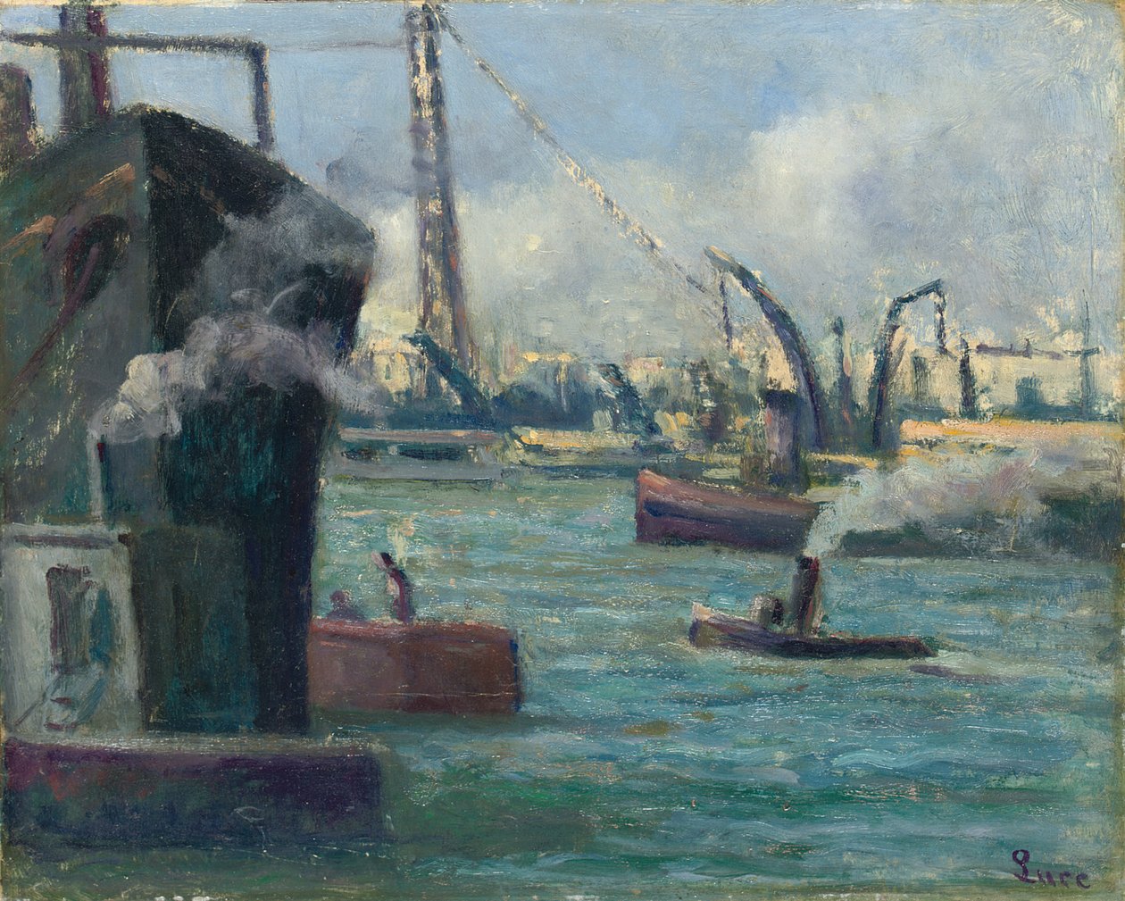 Hafen von Rouen von Maximilien Luce