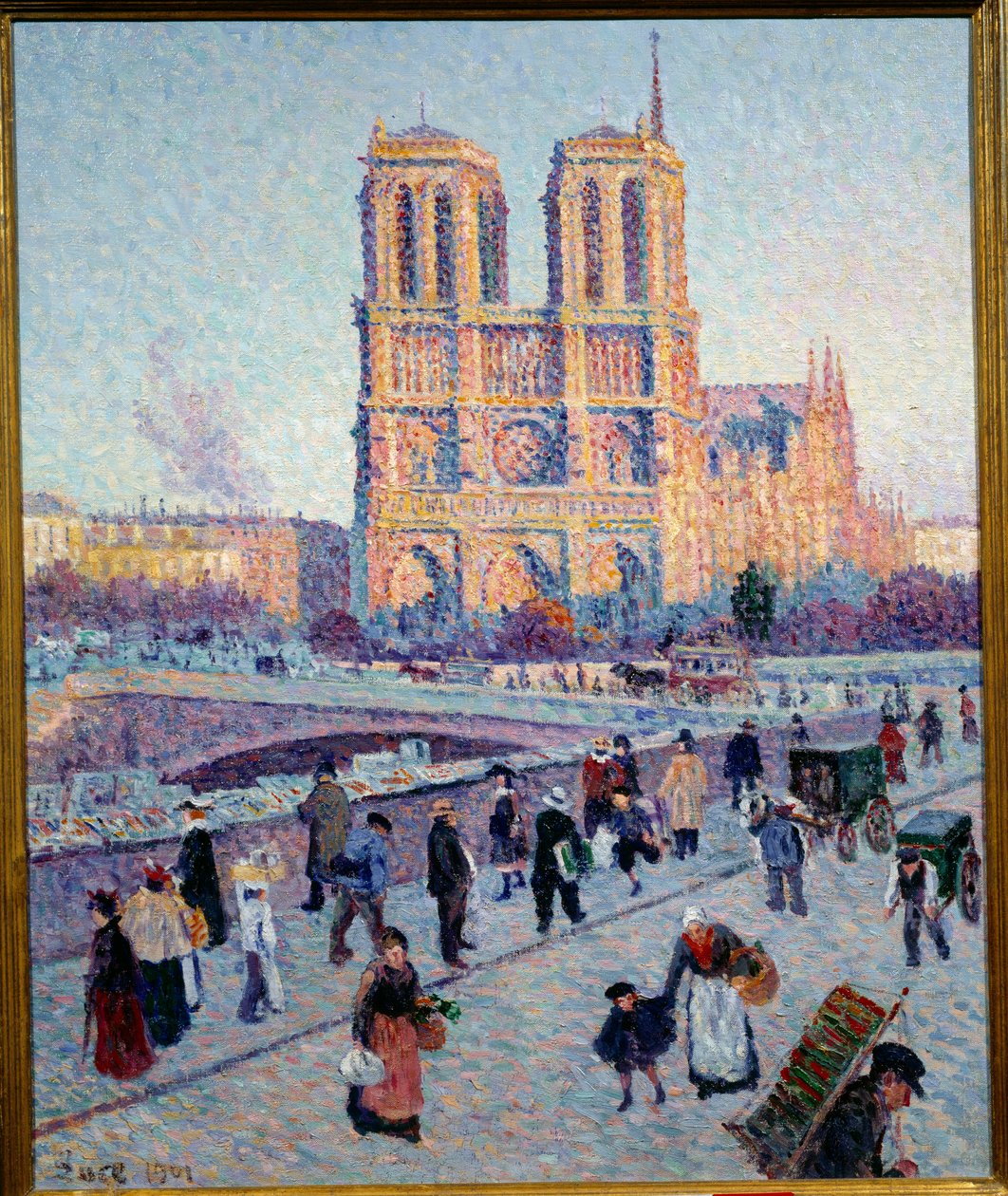 Der Quai Saint Michel und Notre Dame von Maximilien Luce