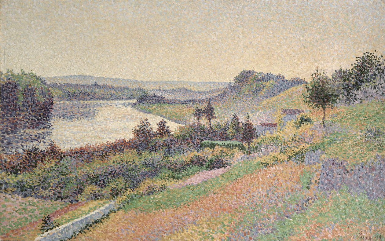 Die Seine bei Herblay, 1890 von Maximilien Luce