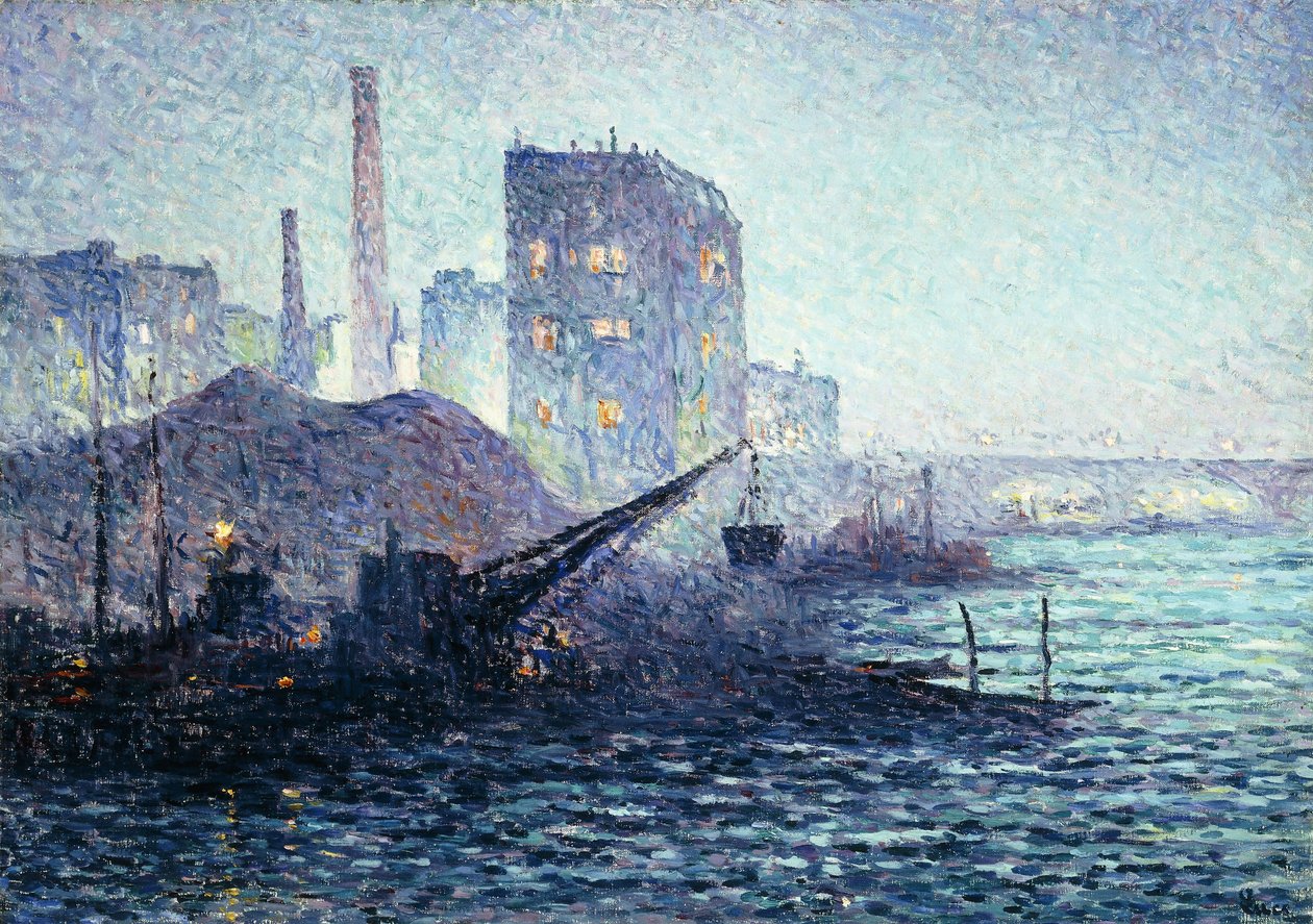 Die Themse in London, ca. 1893 von Maximilien Luce