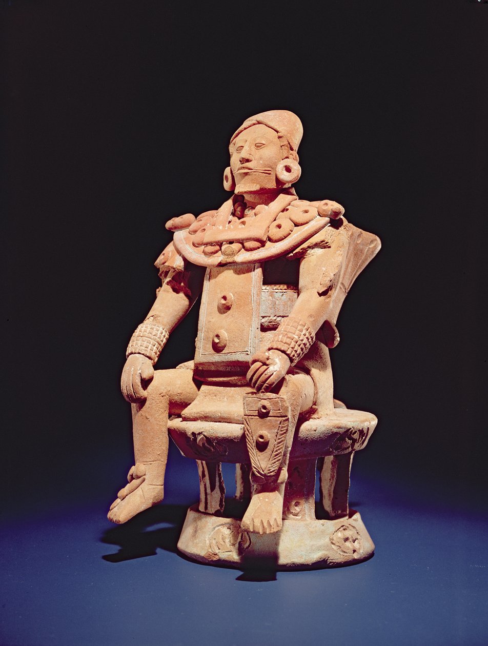 Figur eines Kriegers in voller Montur, von der Insel Jaina von Mayan
