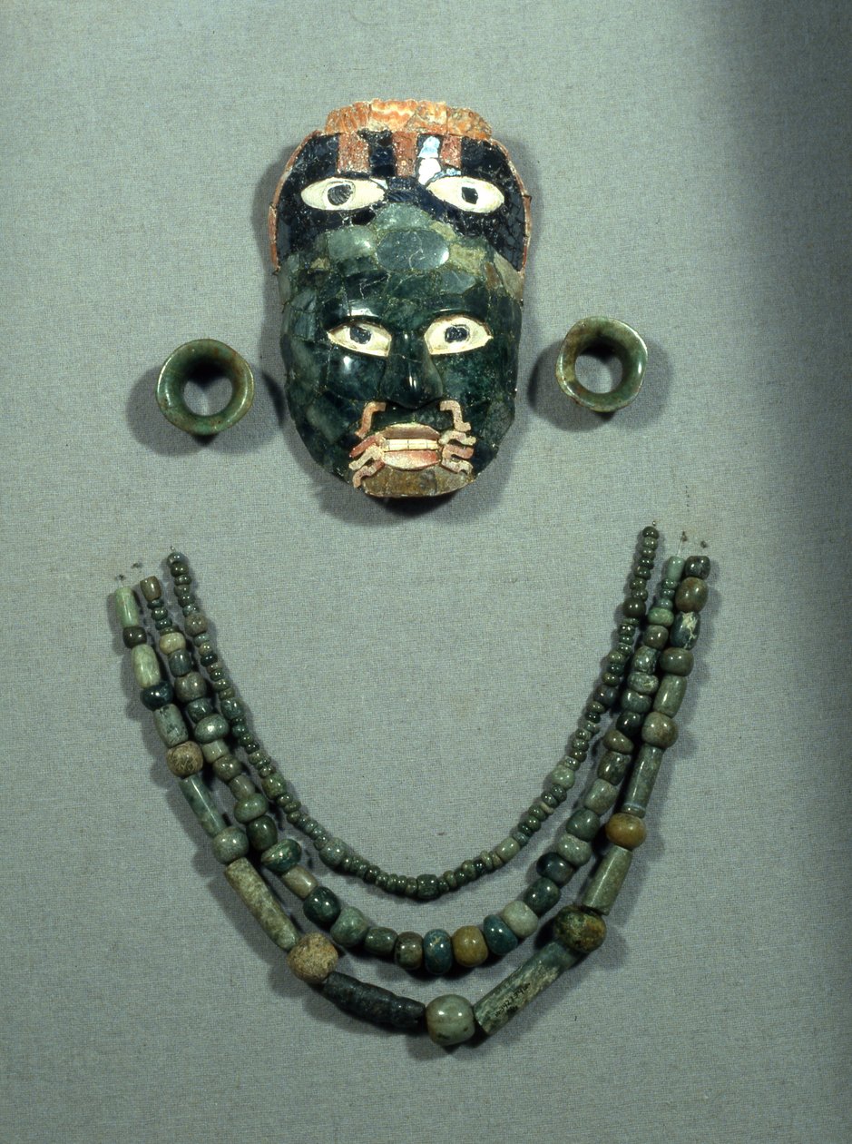 Begräbnisschmuck aus Calakmul, Spätklassische Periode, 600-900 n. Chr. von Mayan