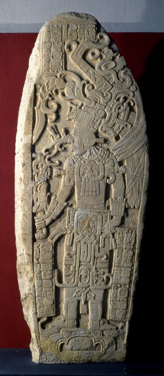 Machaquila Stela 7, Spätklassische Periode, 830 n. Chr. von Mayan