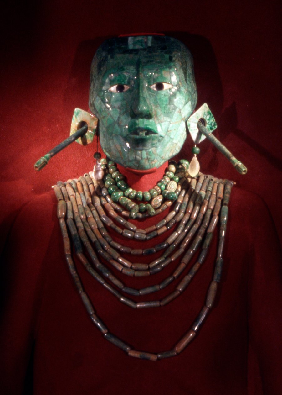 Die königlichen Juwelen von Pacal, König von Palenque, späte klassische Periode von Mayan