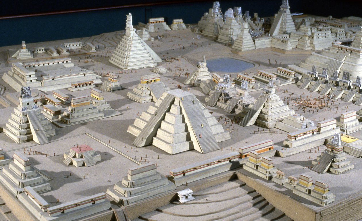 Tikal Modell von Mayan