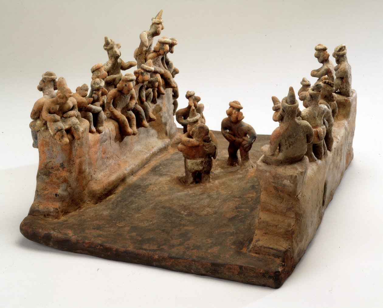 Modell eines Ballspiels von Mayan