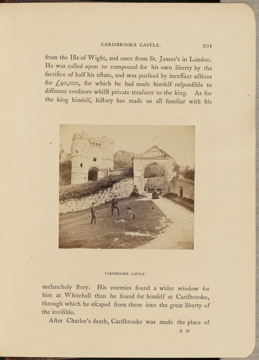 Carisbrooke Castle; Gesamtansicht von McLean and Melhuish