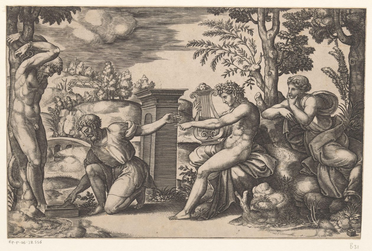 Apollo und Marsyas von Meester van de Dobbelsteen
