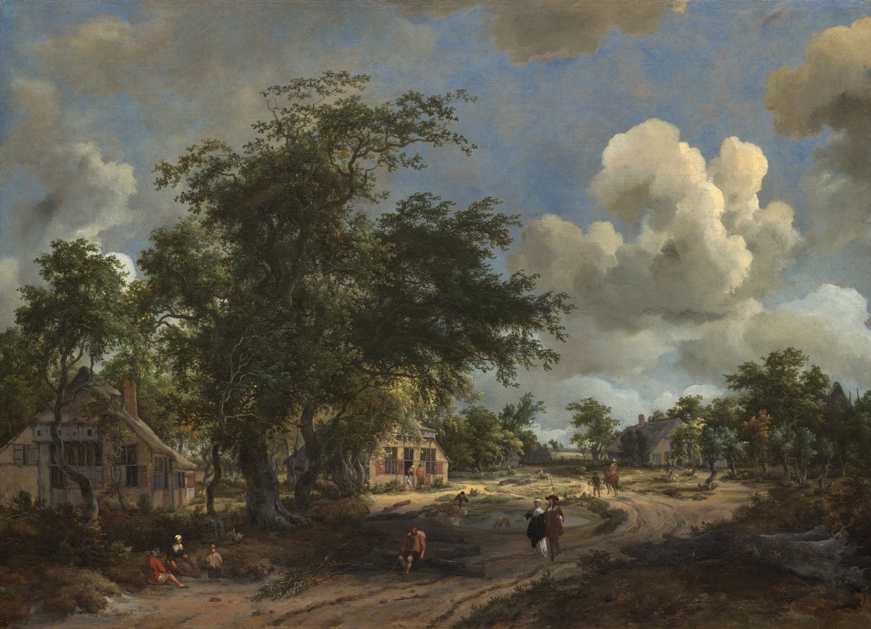 Ansicht auf einer Hochstraße von Meindert Hobbema