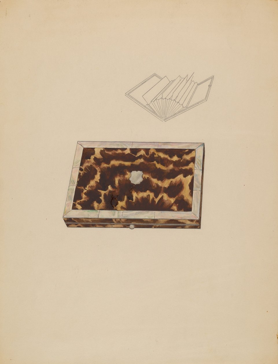 Kartenetui, ca. 1936 von Melita Hofmann