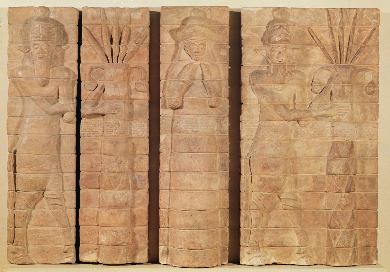 Abschnitt einer Wand mit Inschriften von Kutir-Nahhunte und Shilak-Inshushinak, aus Susa, c.1150 v. Chr. von Mesopotamian