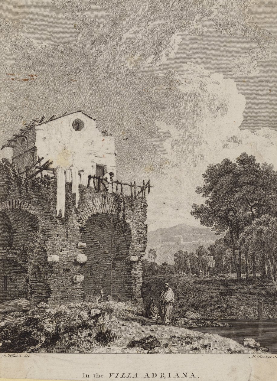 In der Villa Adriana, Italien von Michael 1743 1801 after Rooker