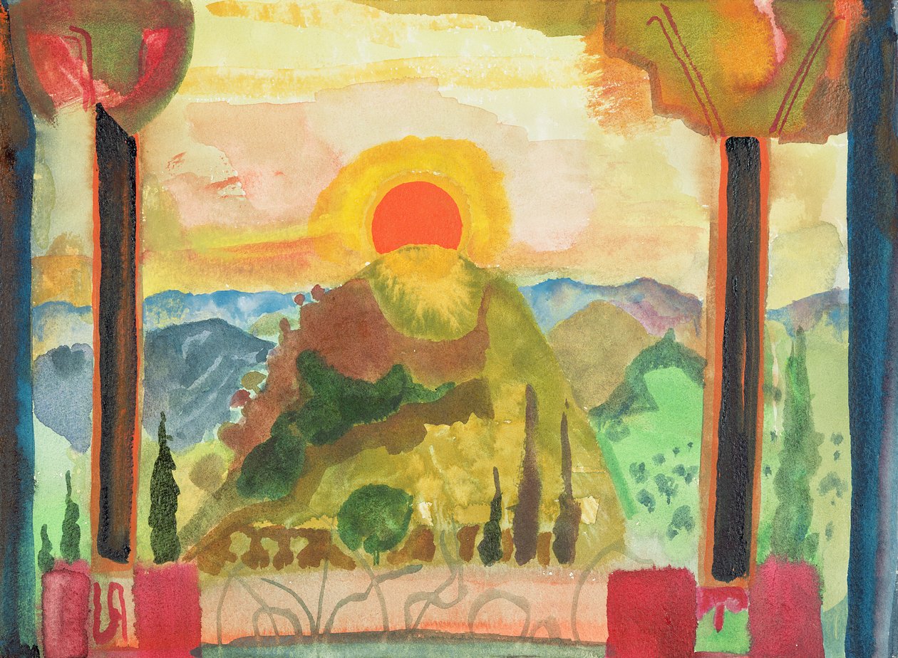 Sonnenuntergang über Abruzzen, ca. 1980-89 von Michael Chase