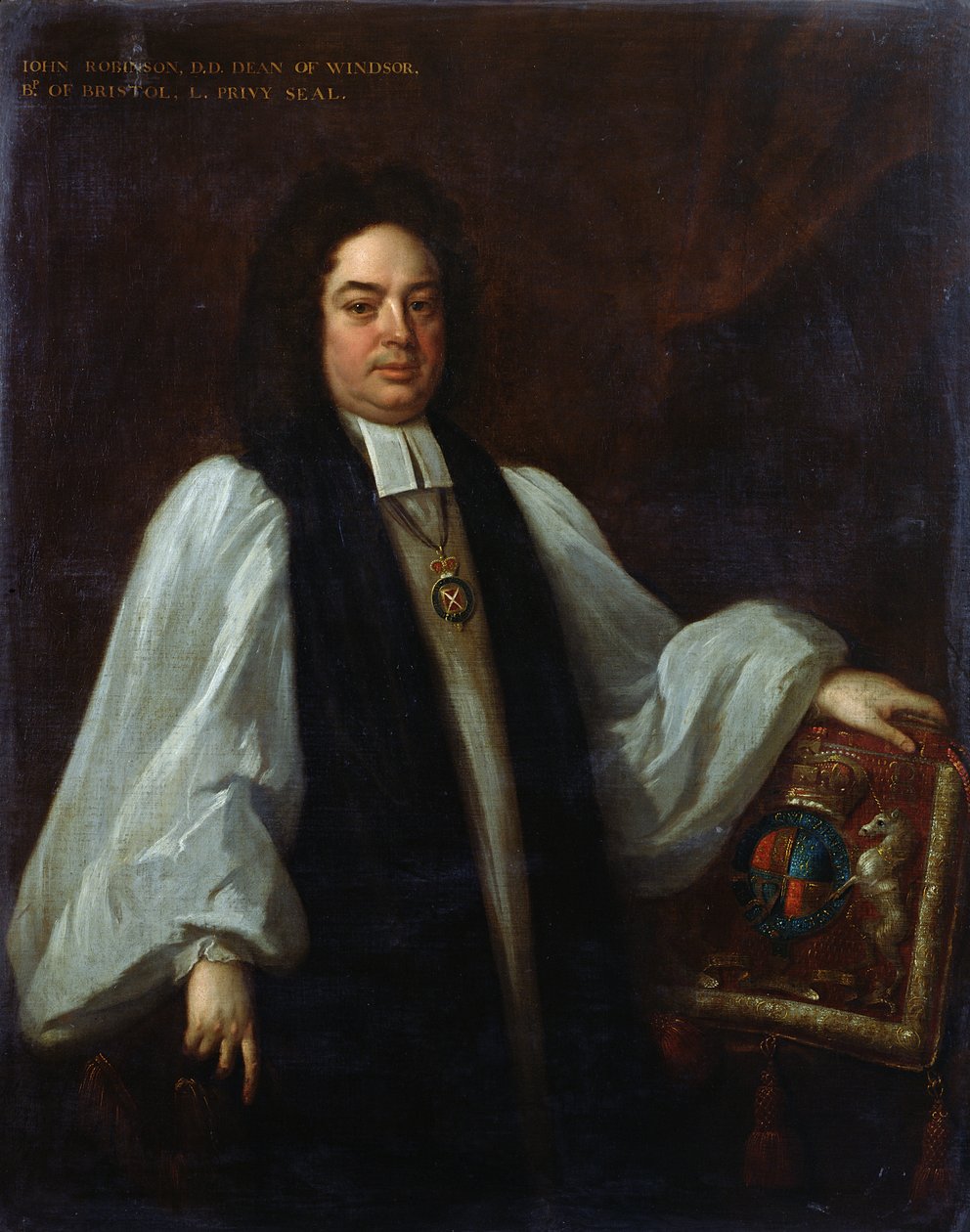Porträt von Bischof John Robinson (1650-1723) um 1711 von Michael Dahl
