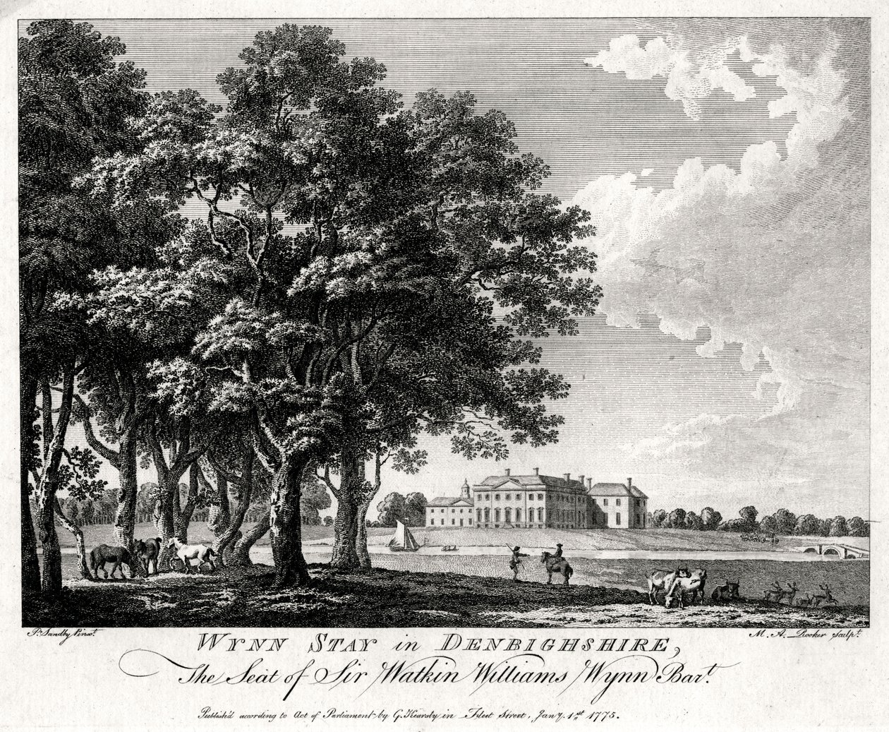 Wynn Stay in Denbighshire, Wales, 1775 von Michael Angelo Rooker