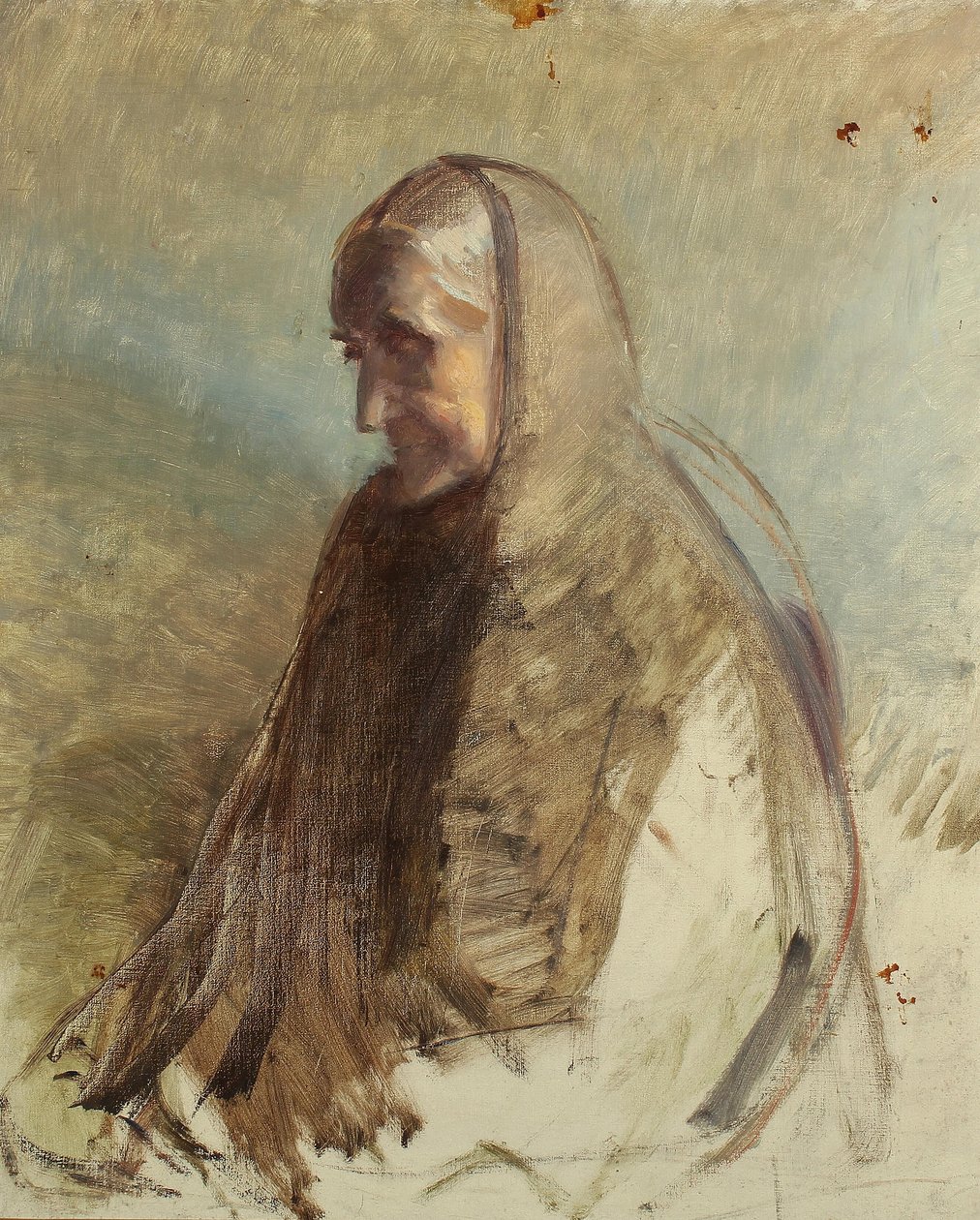 Studie von Frau Brøndum von Michael Peter Ancher