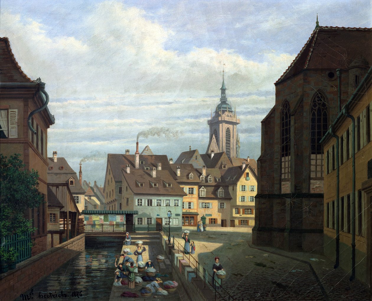 Place des Dominicains, Colmar, 1876 von Michel Hertrich