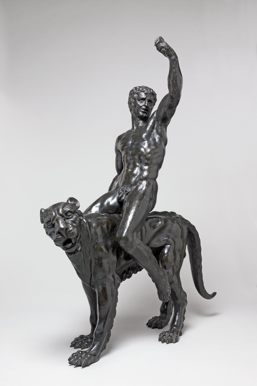 Nackte Bacchantinnen reiten auf Panthern von Michelangelo Buonarroti