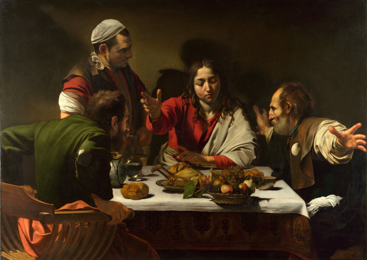 Das Abendmahl in Emmaus, 1601 von Michelangelo Merisi Caravaggio