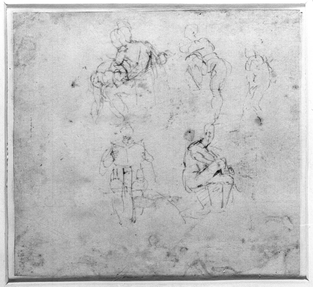 Figurenstudie, ca. 1511 von Michelangelo Buonarroti
