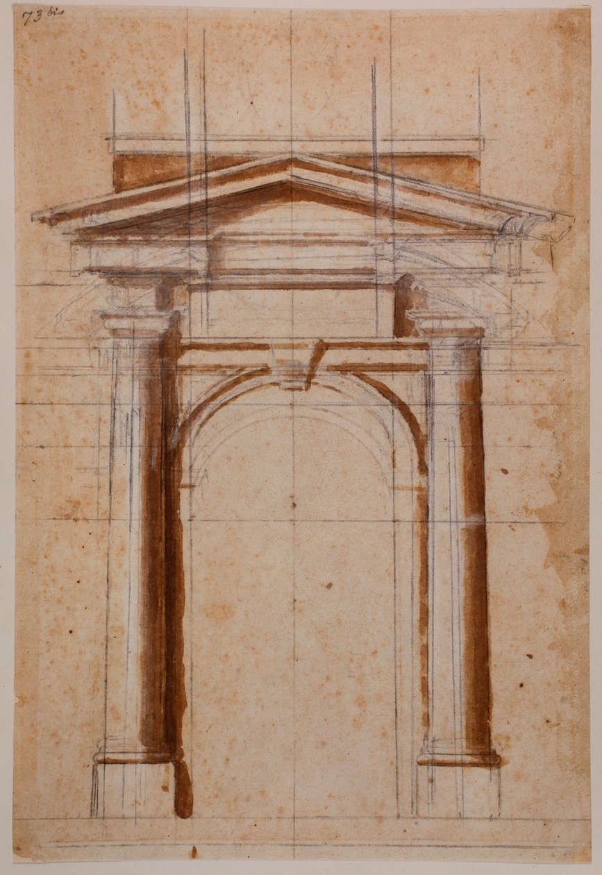 Portalstudie von Michelangelo Buonarroti