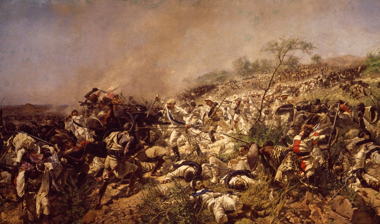 Die Schlacht von Dogali von Michele Cammarano