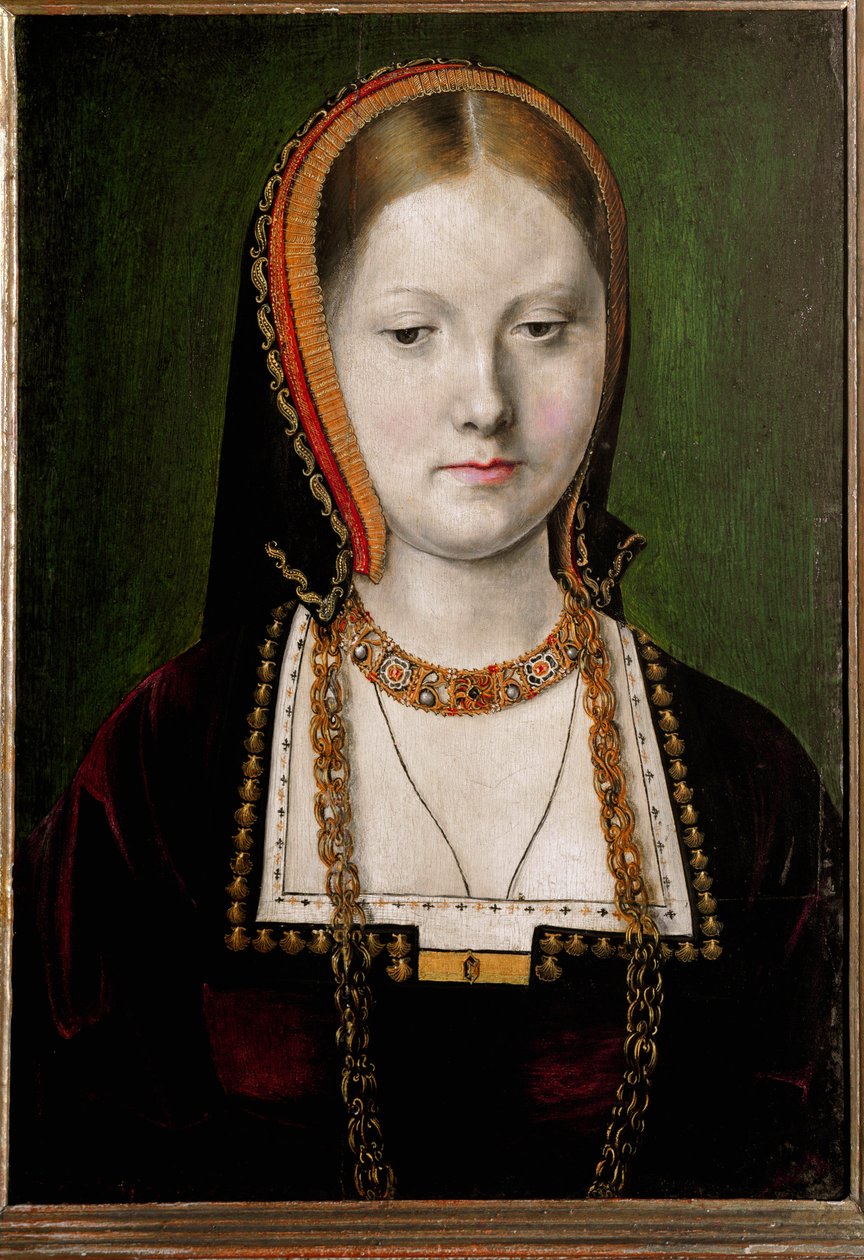 Porträt von Katharina von Aragon von Michiel Sittow