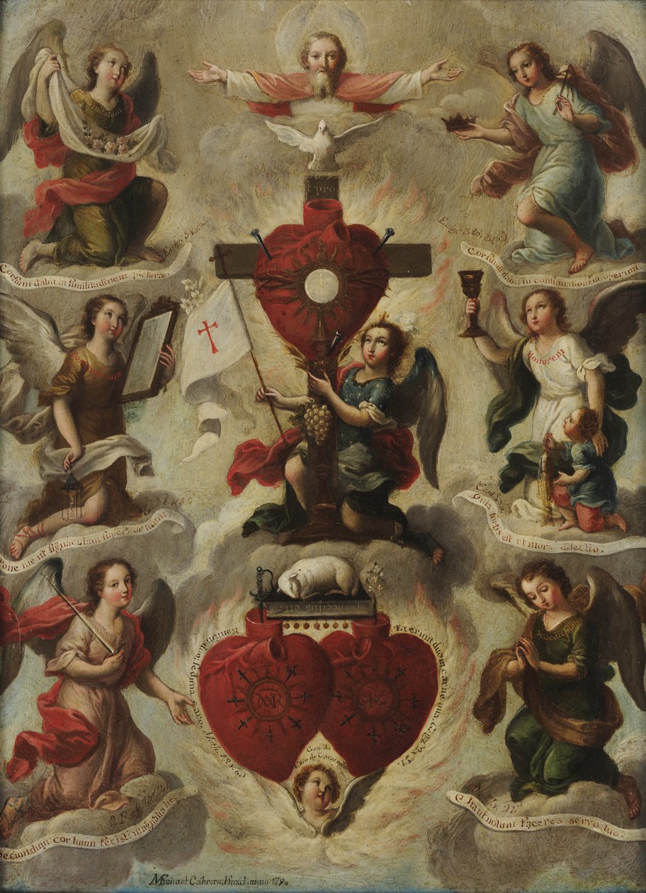 Allegorie der Heiligen Eucharistie von Miguel Cabrera