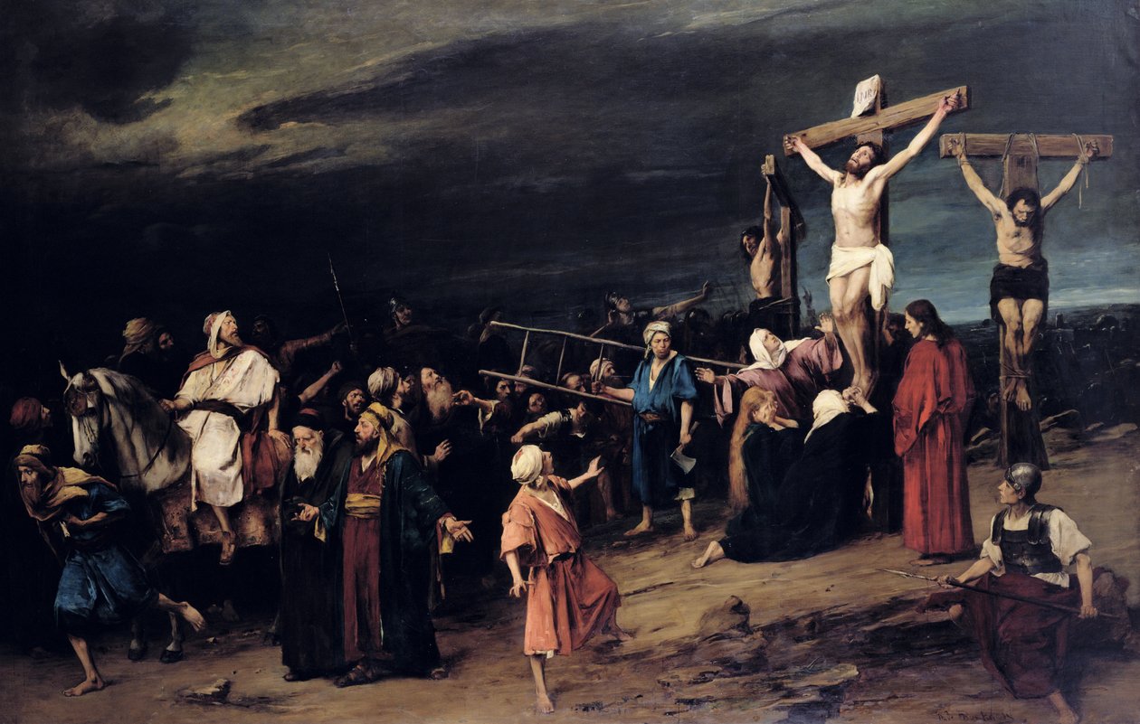 Christus am Kreuz, 1884 von Mihály Munkácsy