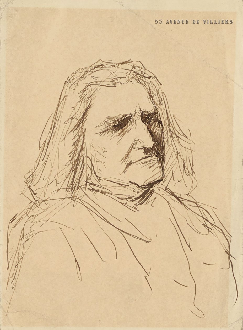 Porträt von Franz Liszt, 1880er Jahre von Mihály Munkácsy