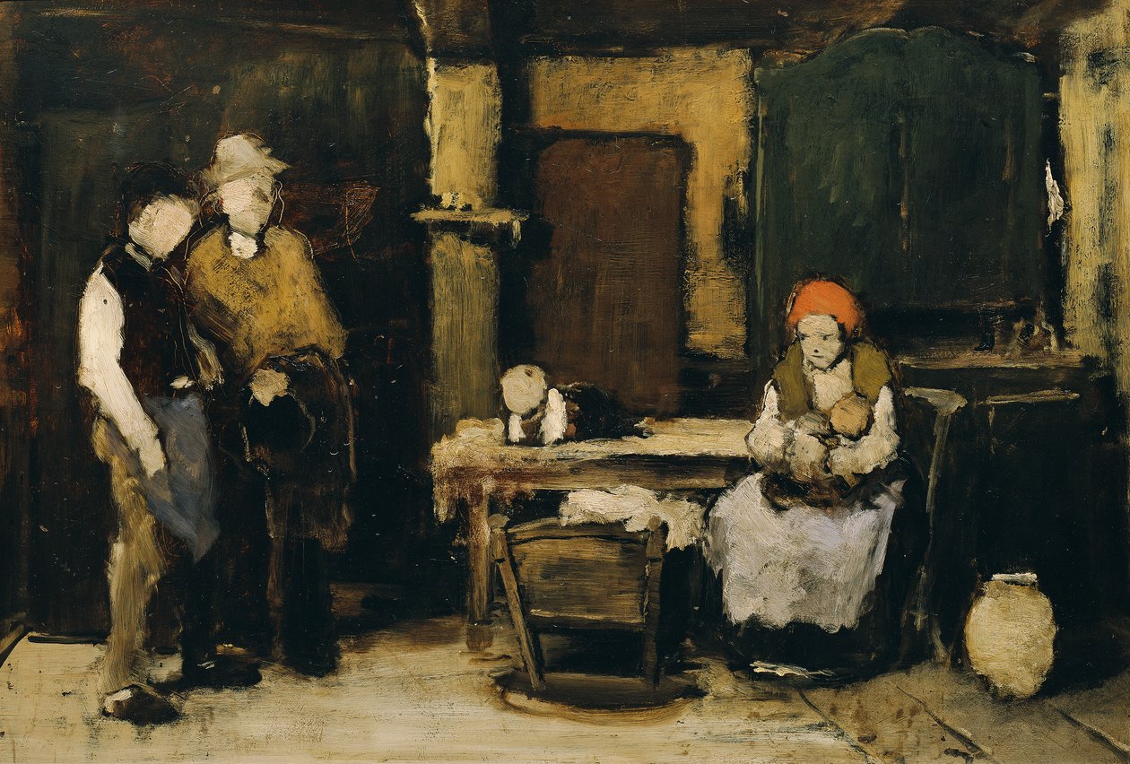 Der Trinker von Mihály von Munkácsy
