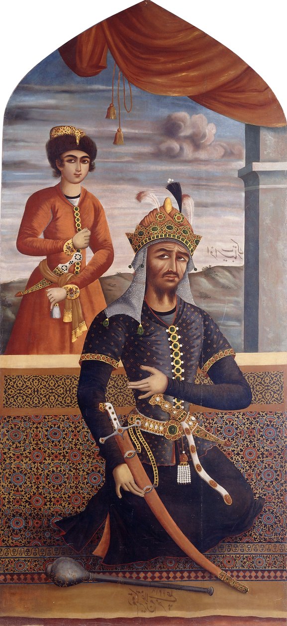 Porträt von Afrasiyab, König von Turan, ca. 1803-4 von MihrAli