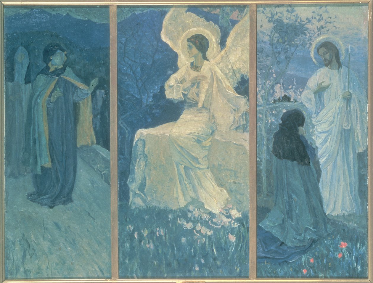 Das Auferstehungstriptychon, 1922 von Mikhail Vasilievich Nesterov