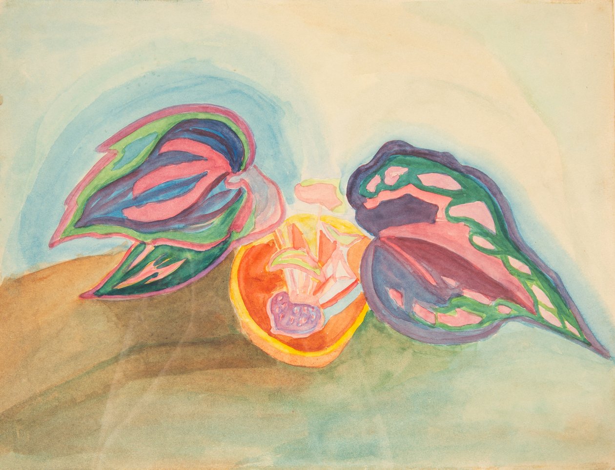 Stillleben mit Pflanze, ca. 1920 von Mikhail Vasilyevich Matyushin