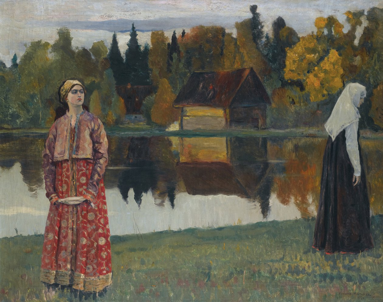 Am See, 1924 von Mikhail Vasilievich Nesterov
