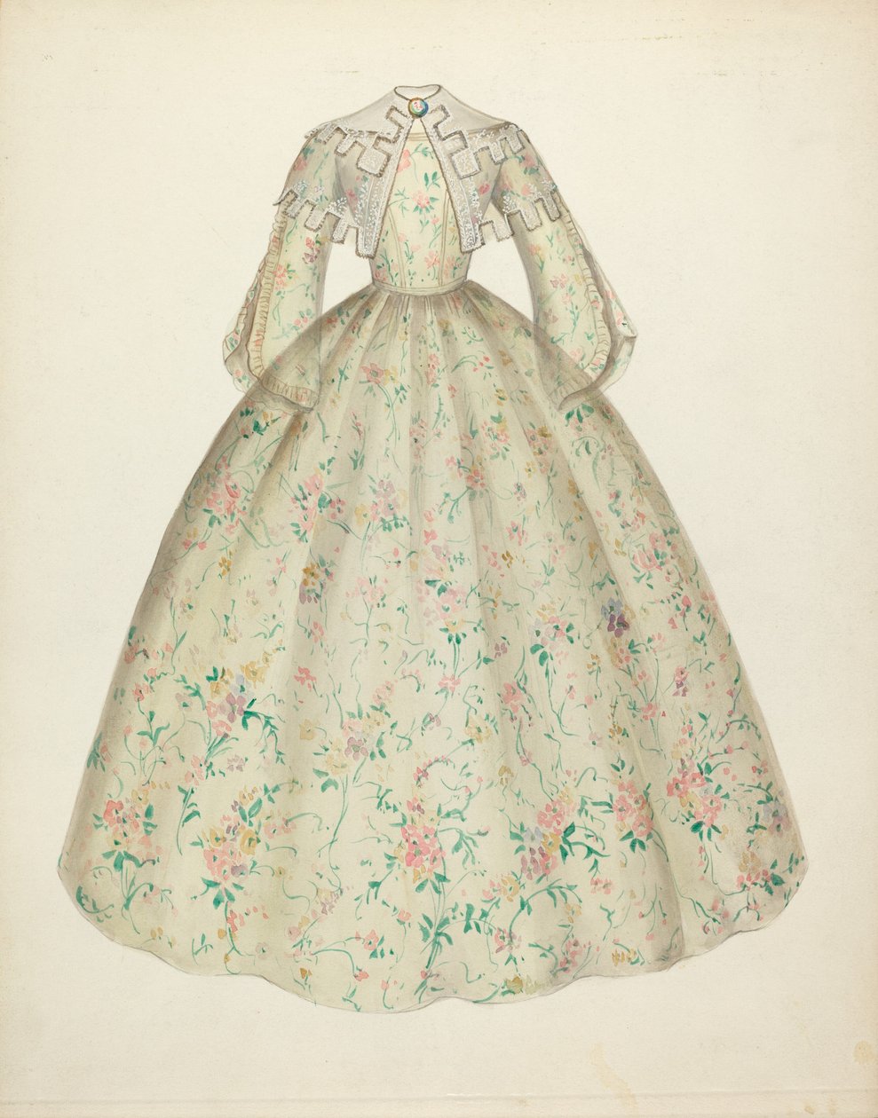 Kleid mit Kapellenkragen von Mina Lowry