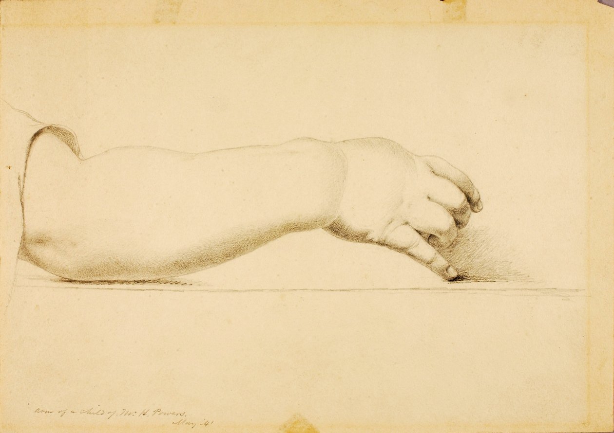 Arm des Kindes von Hiram Powers von Miner Kilbourne Kellogg
