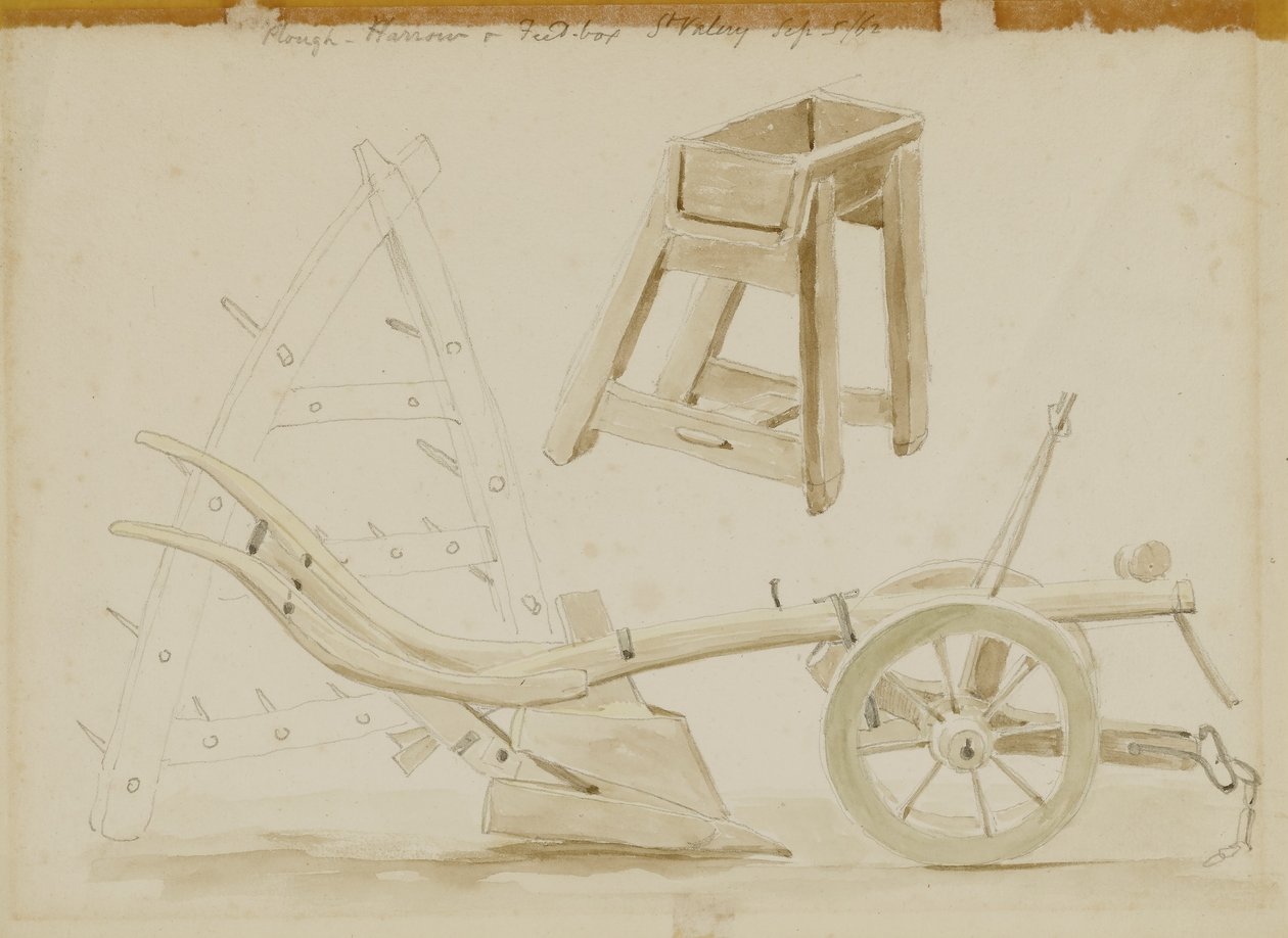 Pflug, Egge und Futterkiste, St. Valery von Miner Kilbourne Kellogg