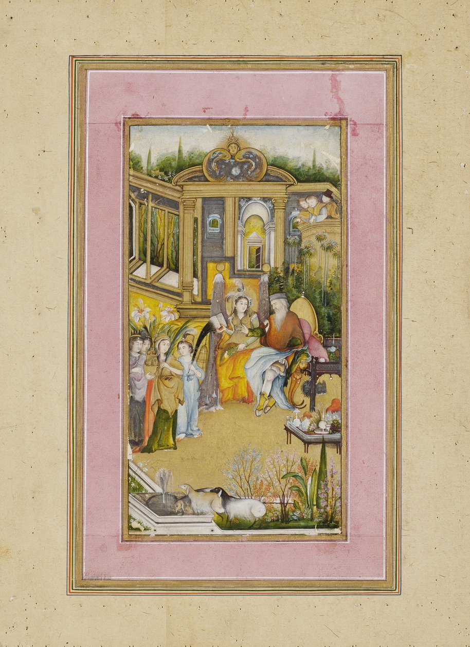 Salomo und die Königin von Saba, ca. 1760 von Mir Kalan Khan
