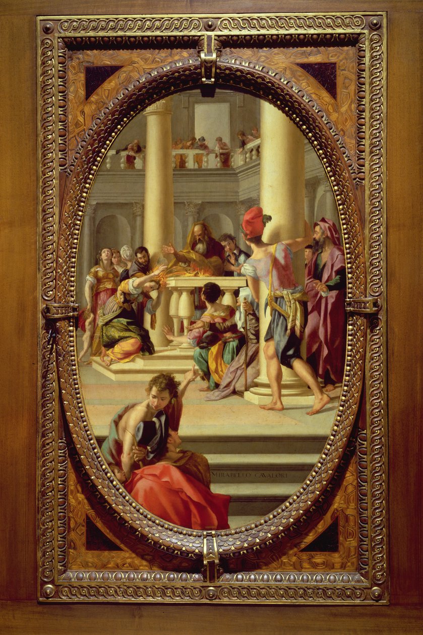 Lavinia am Altar, 1572 von Mirabello Cavalori