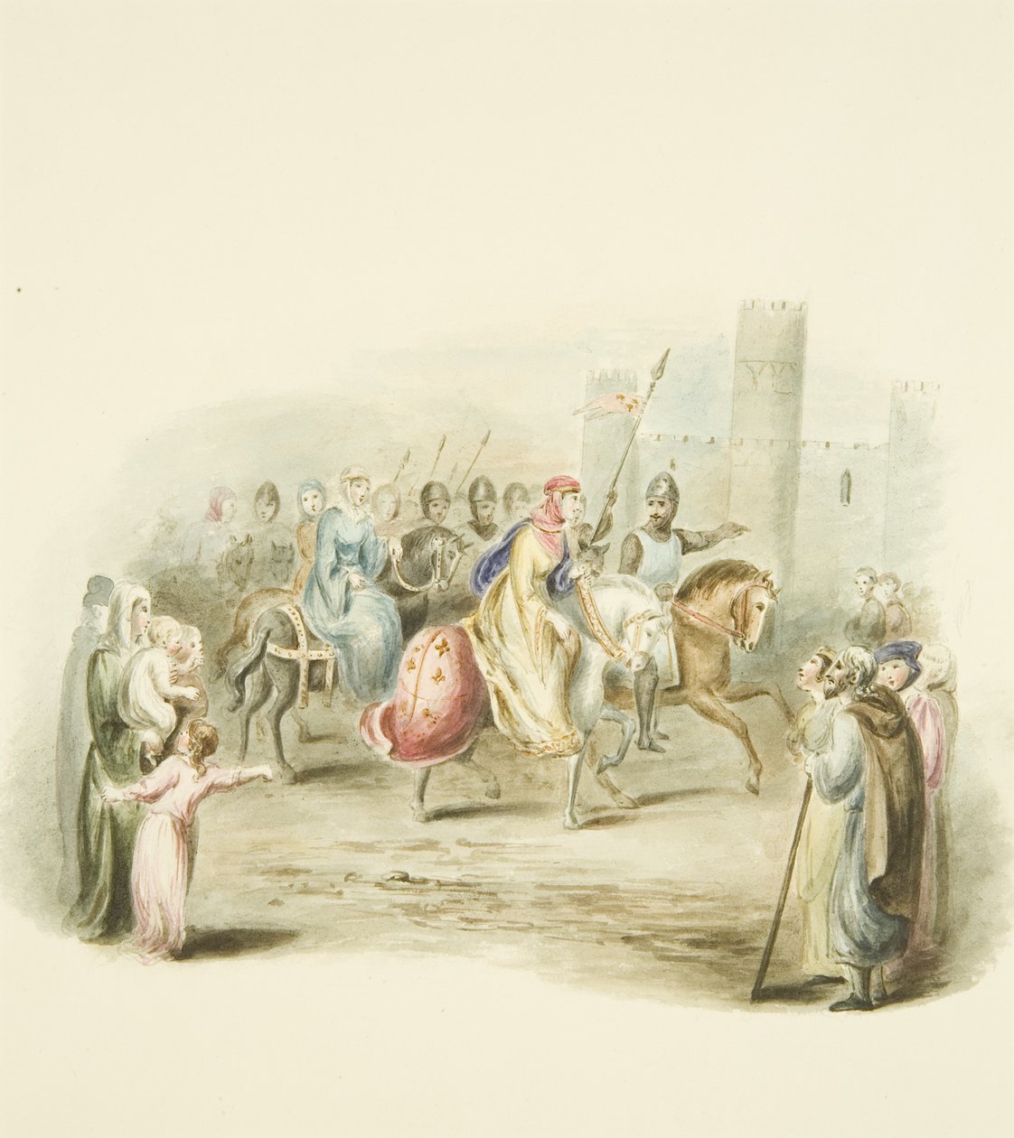 Einzug von Königin Matilda in die Burg von Bristol von Miss Martha Bird