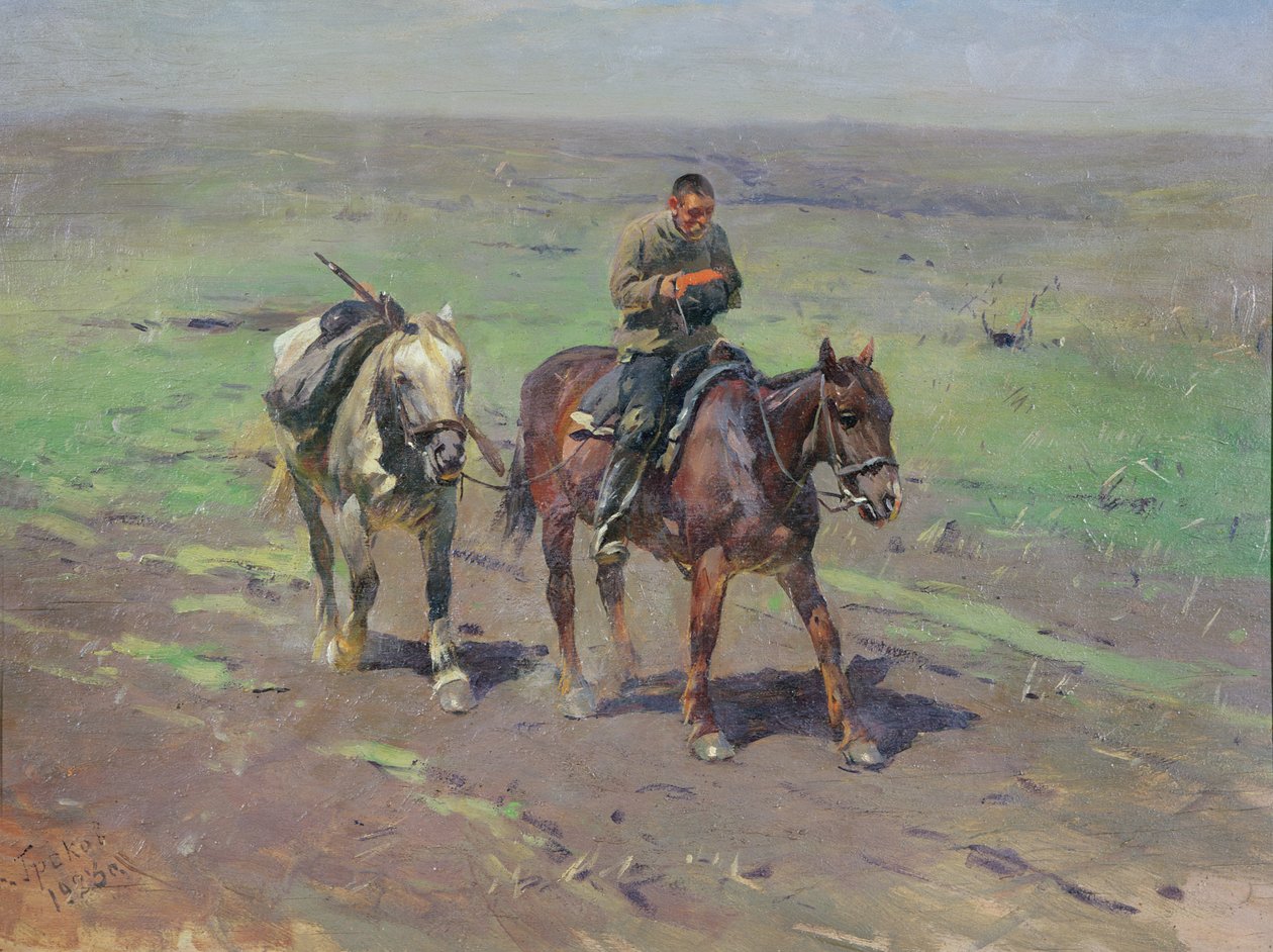 An die Budjonny-Abteilung, 1923 von Mitrofan Borisovic Grekov