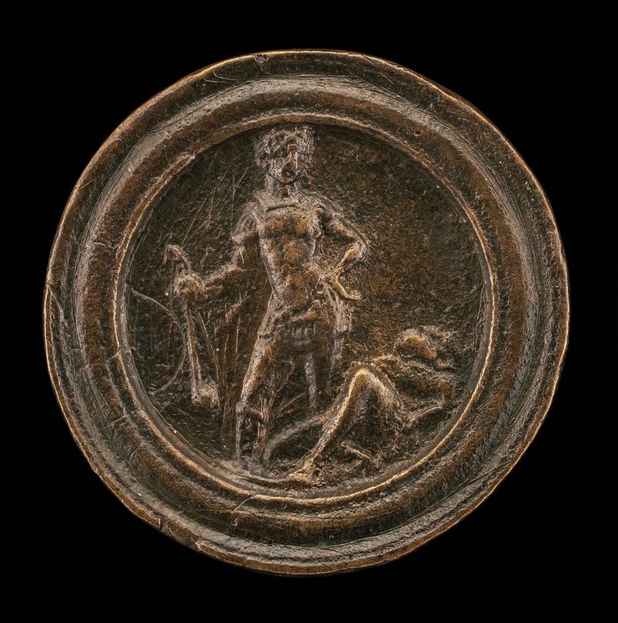 David und Goliath, Mitte oder Ende der 1490er Jahre von Moderno