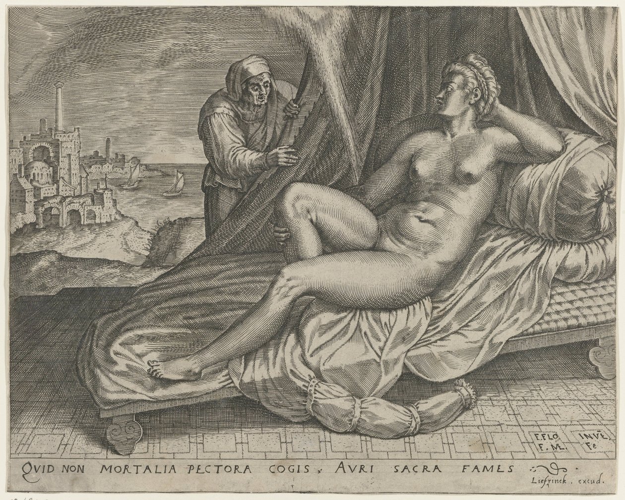 Jupiter und Danaë von Monogrammist FME