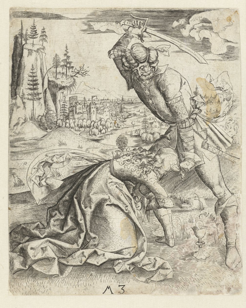 Das Martyrium der heiligen Barbara von Monogrammist MZ