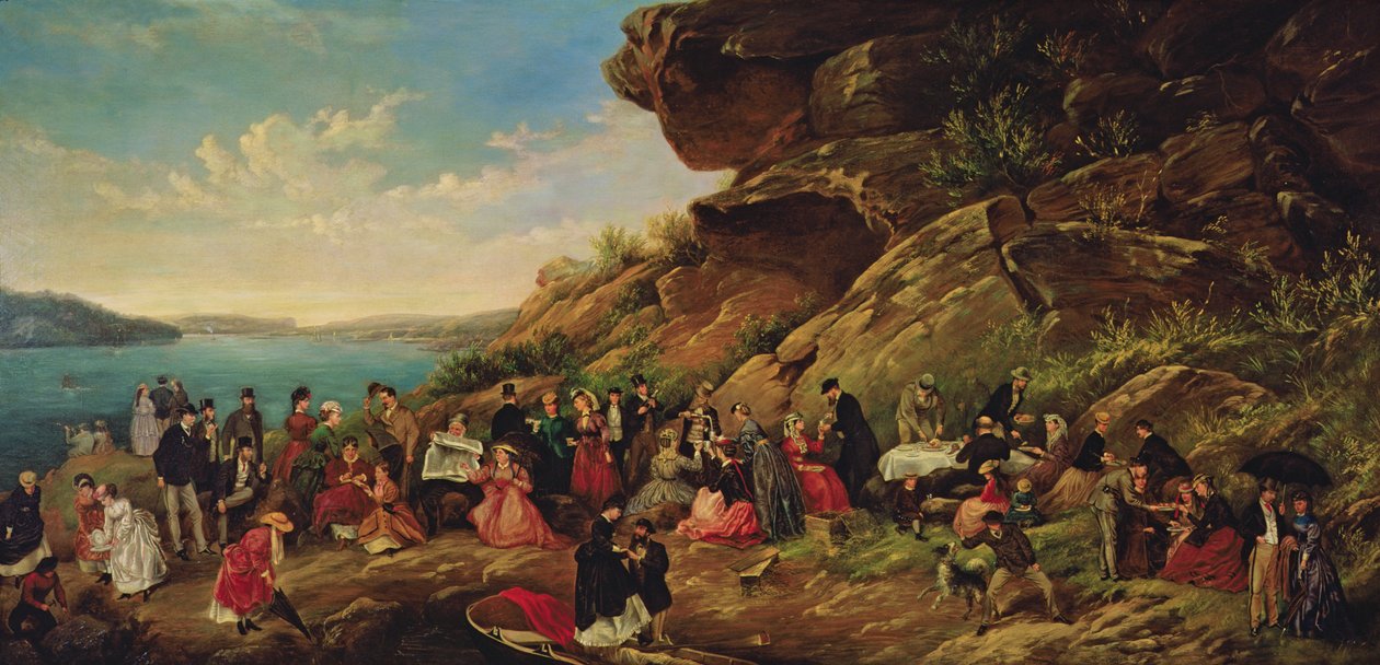 Picknick auf Clark Island, 1870 von Montague Scott