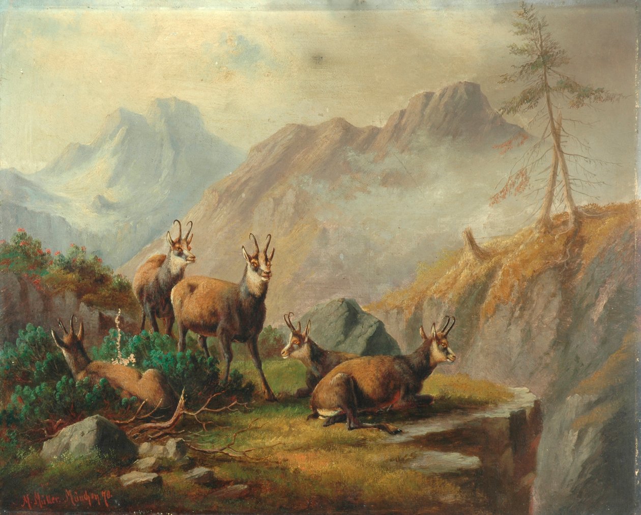 Landschaft, 1870 von Moritz Muller